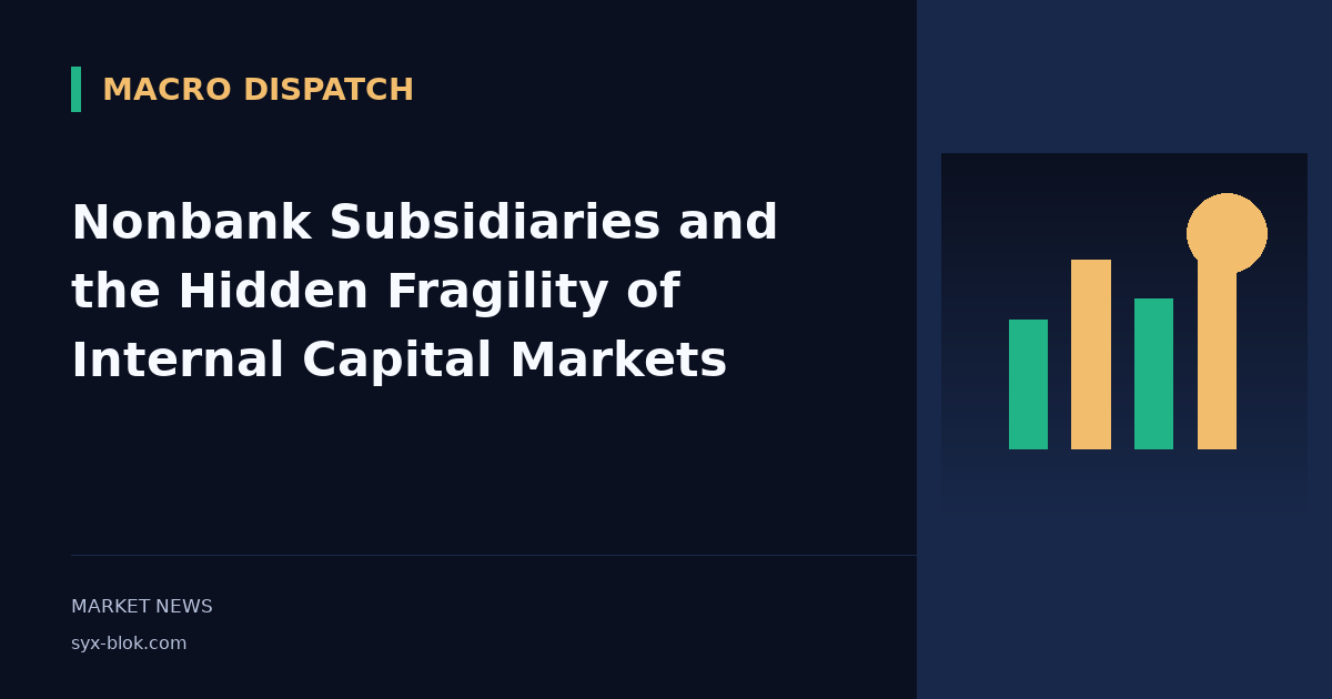 Nonbank Subsidiaries and the Hidden Fragility of Internal Capital Markets