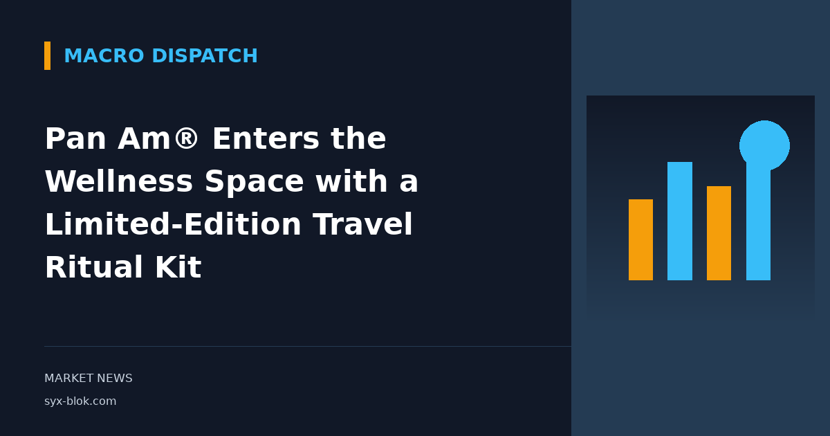 Pan Am® Enters the Wellness Space with a Limited-Edition Travel Ritual Kit